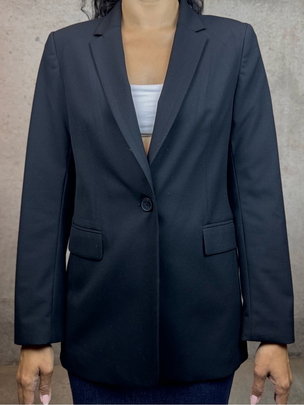 H&M Like Classic Black Single-Button Women's Blazer SMALL